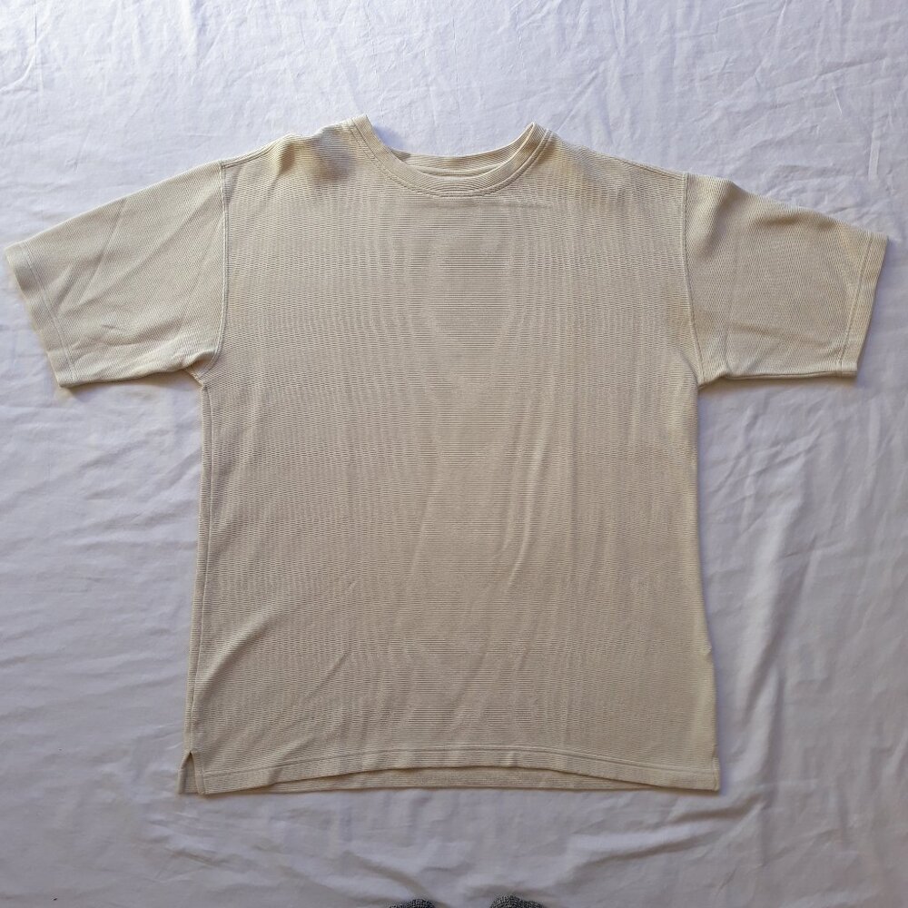 Vintage Tommy Bahama Silk Cotton blend Tee T-shirt cream white size L